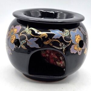 VINTAGE Hand Painted Ceramic Potpourri Pot Incense Burner Made in Italy